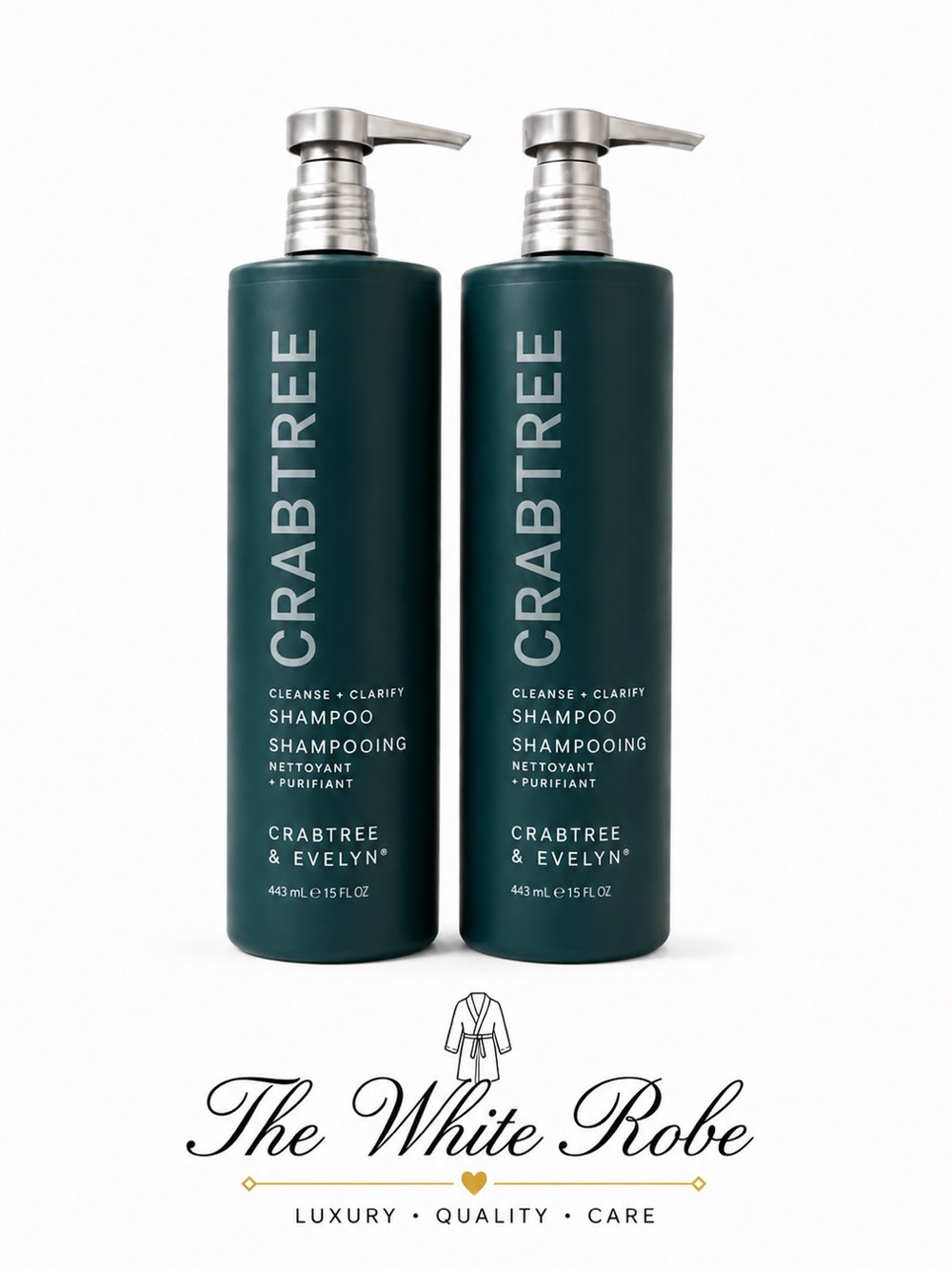 LOW STOCK❗️CRABTREE & EVELYN CLEANSE + CLARIFY SHAMPOO 15 oz | Set of 2